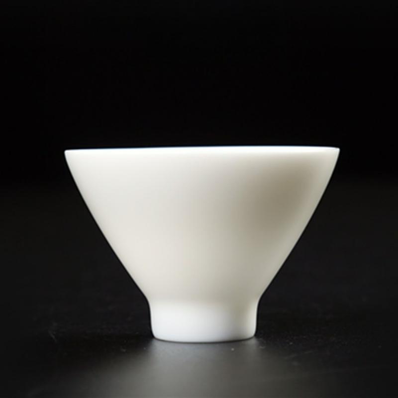 Jade Porcelain Tea Cup Small Ceramic Kung Fu Cup Personal Master Cup Single Tea Bowl Water Mug Teaset Household Drinkware New