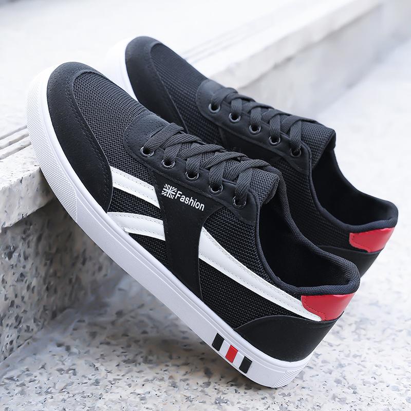 Spring and Autumn New Board Shoes Men's Casual Shoes Versatile Breathable Cloth Shoes Sports Shoes Korean Version of White Shoes