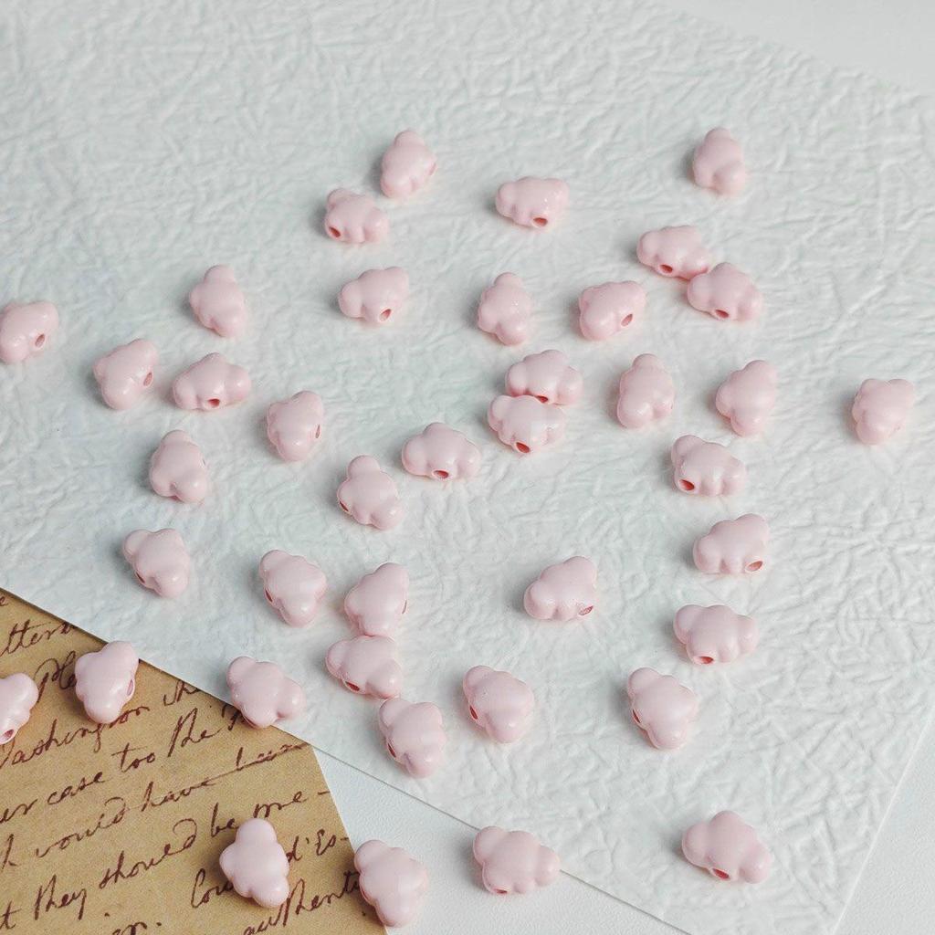 Kleine Acryl-Wolken-Herz-Perlen für DIY-Schmuck und Anhänger