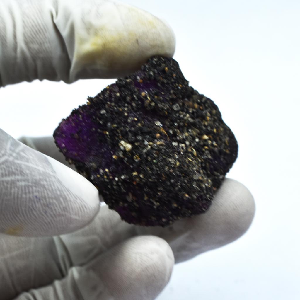 Natural Purple Sapphire Earth Mined 187 Ct Uncut Rough CERTIFIED Loose Gemstone AR-2258