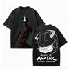 Avatar Ostatni Władca Powietrza Zuko Miłośnik Anime Spłowiony T-shirt Odzież na cały rok wysoka jakość osobowość Ubrania Duże Rozmiary Unisex Nowy Model Koszulka dla Par