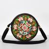 Bloemen Borduurwerk Canvas Crossbody Tas voor Vrouwen Messenger Bag Mobiele Telefoon Pouch Portemonnee Dames Kleine Schoudertassen Crossbody Satchel