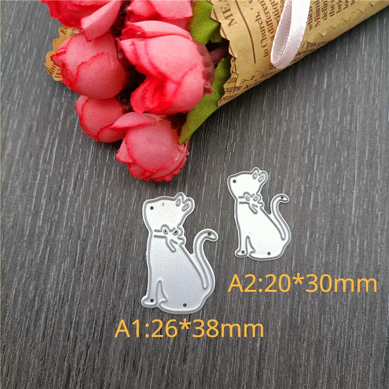 Coffee Mugs Cup and Cat Metal Cutting Dies DIY Embossed Scrapbooking Accessories Cut Dies for Cards Album Diary Crafts Decor