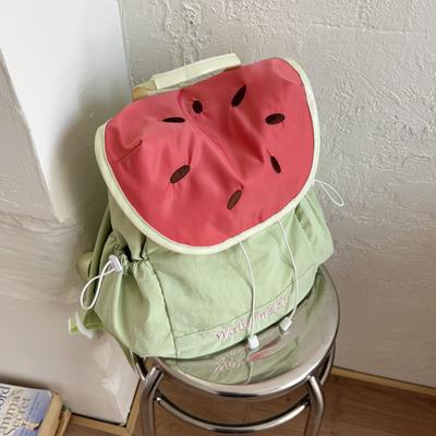 Casual Fruit Shape Large Capacity Nylon Backpacks High Quality Cute Unique Design Personality Fresh Backpacks for Women 2025 New