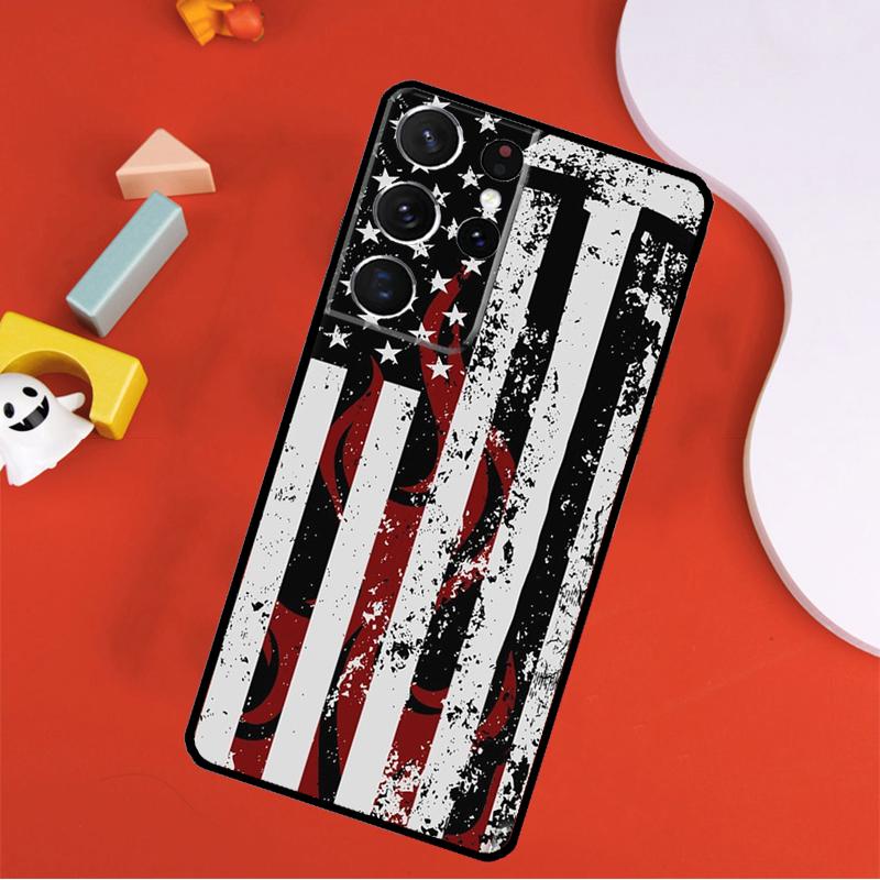 Feuerwehrmann Feuer Feuerwehrmann Handyhülle Für Samsung Galaxy S25 Ultra S24 Ultra S9 S10 S20 S21 S22 S23 Plus S24 FE Hülle