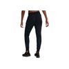 Nike Solid Color Logo Elastic Waistband Cuffed Sports Pants Women bottoms Black 930470-010