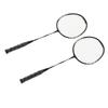 2Pcs Badminton Racquets Set Lightweight Sturdy Double Badminton Rackets with Storage Bag for 2 Player