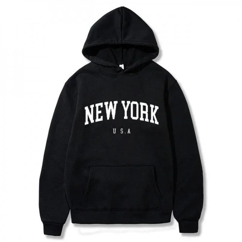 Men Women New York U.S.A City Hoodies Fashion Le