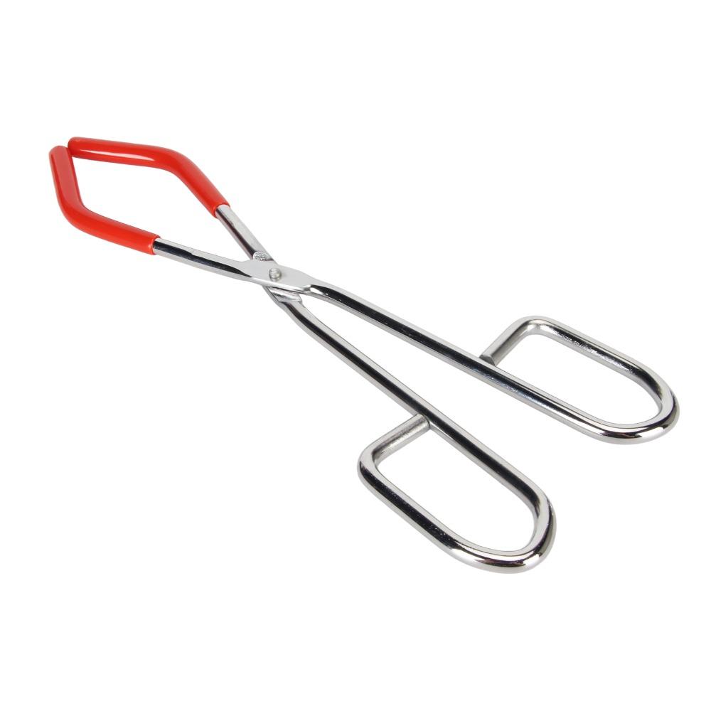 Silver Beaker Tongs Metal Body Flask Clamp Solid Laboratory Tongs  Laboratory Use