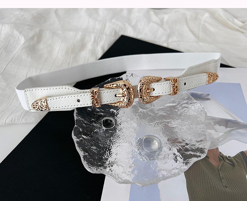 

Elegant Black Elastic Waist Belt For Women Stylish Versatile Dress Accessory 2023 Summer Fashion белый