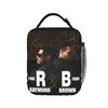 Chris Brown Usher R&B Tour 2026 Insulated Lunch Bag for Men Women Food Bag Reusable Cooler Thermal Bento Box For Picnic