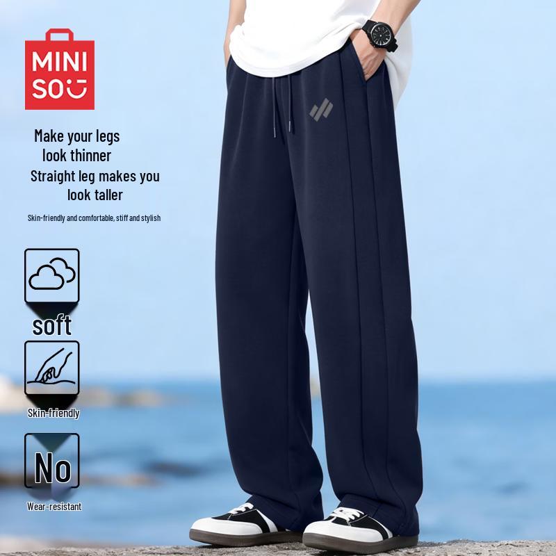 MINISO Men s American Style Straight Leg Casual Sweatpants 2XL