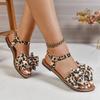 Fashion New Women Platform Sandals 2025 Summer Lightweight Flats Sandals Fashion Beach Casual Sweet Elegant Bow Flat Women's Shoes