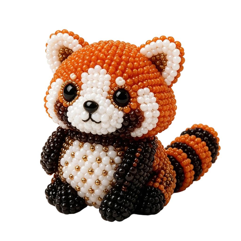 Cute Bead Embroidery Kit with Colorful Beads & Instructions Handmade Jewelry Art Beaded Kit Multi-Purpose for Adults Beginners