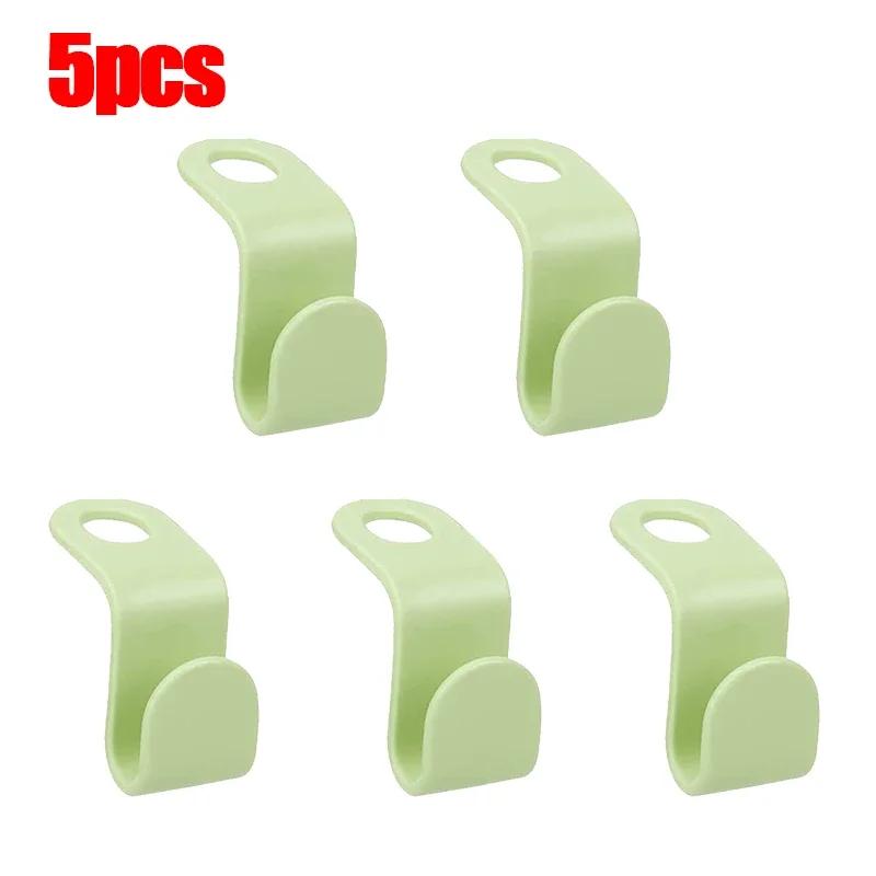 

50/5Pcs Clothes Hanger Hooks Space Saving Closet Connector Hook Cascading Hanger Plastic Extender Clips Wardrobe Coat Organizer 5.5x2cm