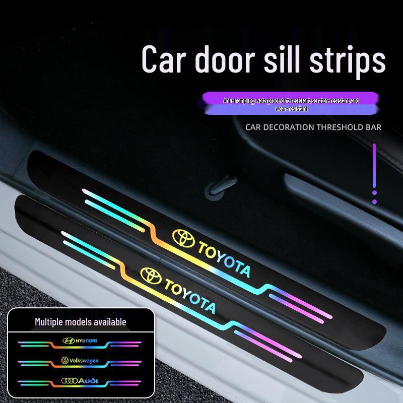 Car Door Pedal Protector: Anti-Stepping & Anti-Collision Threshold Strip Sticker.
