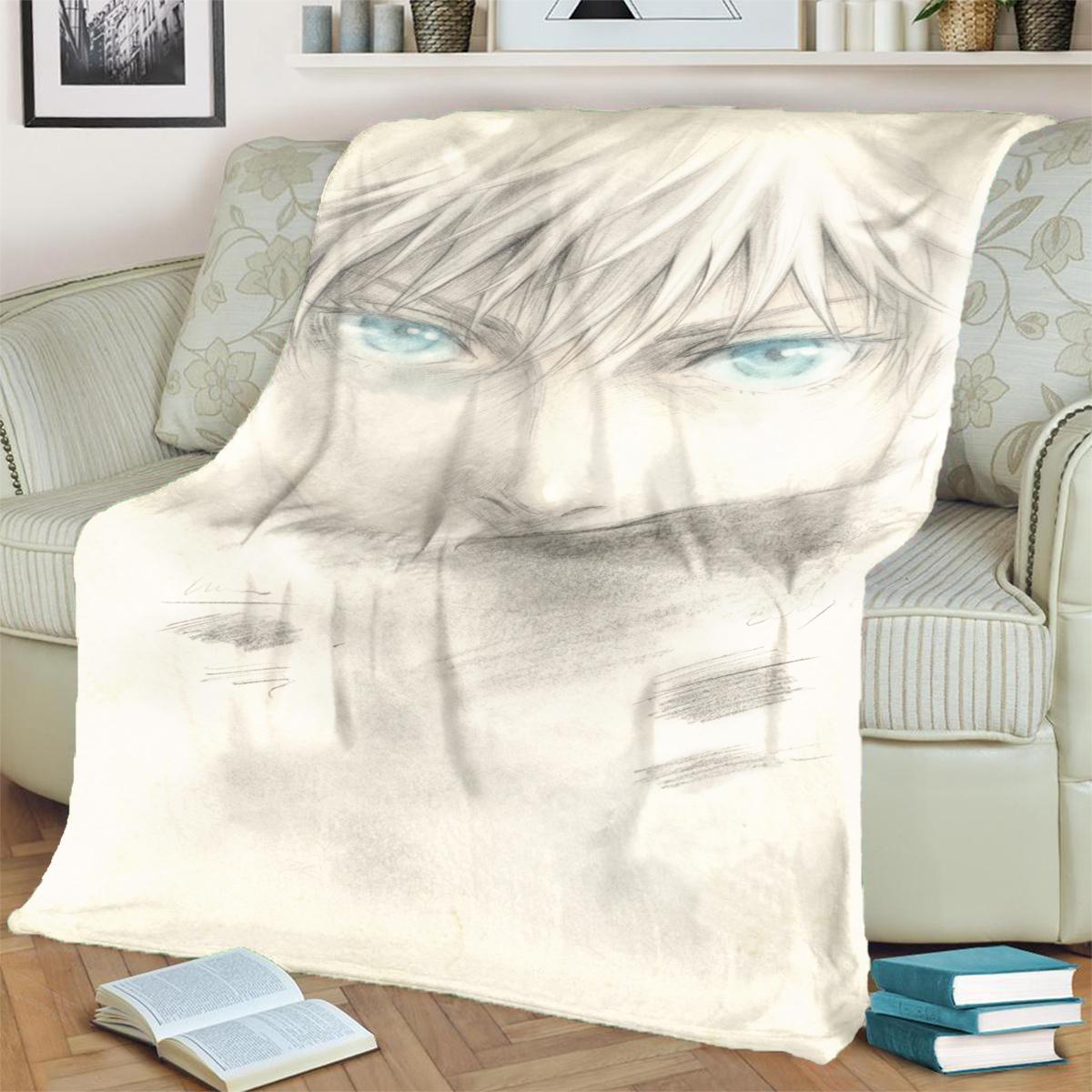 

Warm Jujutsu Kaisen Flannel Blanket for Bedrooms, Sofas, Beds, Chairs, Picnics, Travel and Daily Use 75x90cm