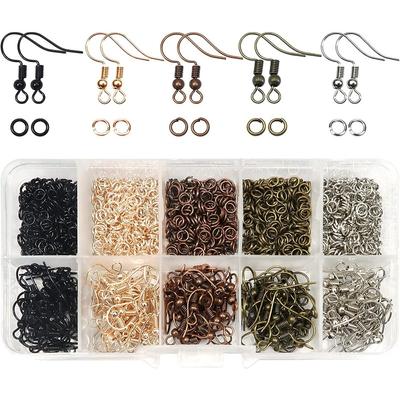 1150pcs/box Earrings Set Earring Hooks Open Jump Rings Ear Plug Connects For Jewelry Making Findings Supplies Accessories