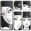 Telefontok Samsung Galaxy Z Flip 3 5G-hez Fekete Kemény Borító ZFlip 3 Luxus Ütésálló Stopper Tokok Fundas Képregény Junji Ito Tomie
