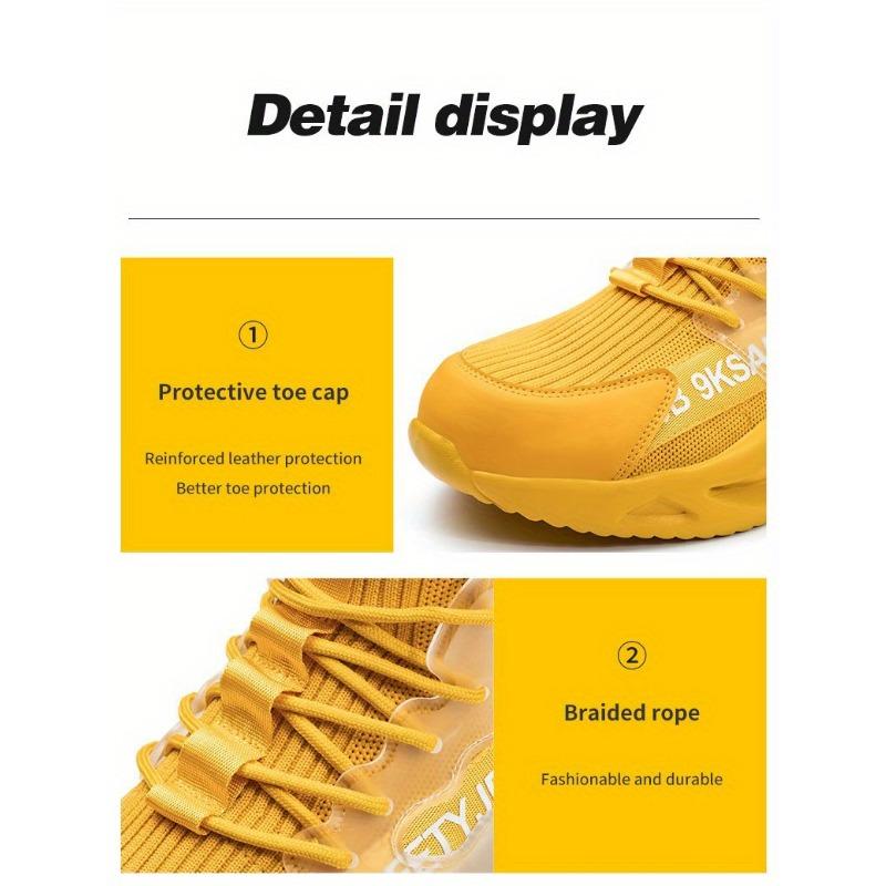 Unisex Steel Toe Boots Lightweight Comfortable Safety Work Shoes