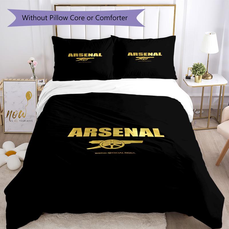 Arsenal Nevresim Takımı Nefes Alabilen Yorgan Kılıfı ve Yastık Kılıfları Yatak Odası için Dekoratif Nevresim Ev Dekorasyonu Doğum Günü Hediyesi