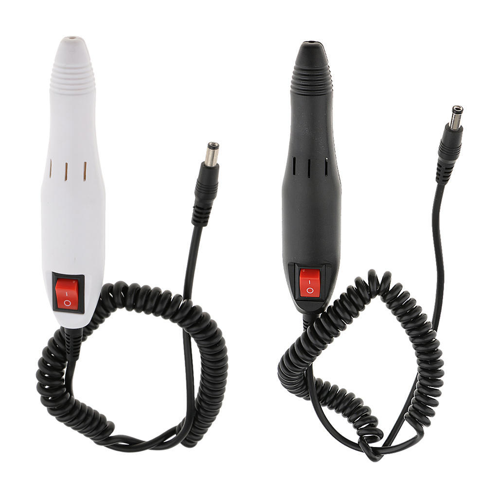 Elektriskt Nagelborrhandtag Pedikyr Manikyr Maskinersättning Penna Vit