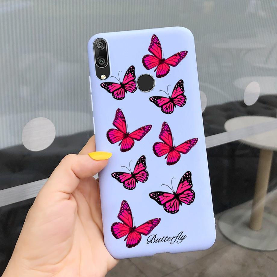 For Huawei Y7 2019 Case Soft TPU Phone Case Y 7 2019 Cover for Huawei Y7 Prime 2019 Silicone Coque Funda Matte Skily Back Shell