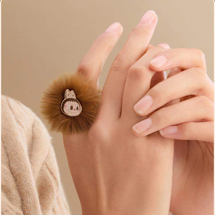 New POP MART Warm Collection Labubu Plush Ring Trend Based Products PPMT-2411-0041