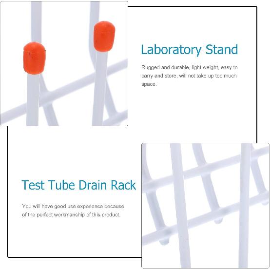 Laboratory Beaker Drying Holder Draining Rack for Test Tubes and Glassware Organization and Practical Drying for Labs