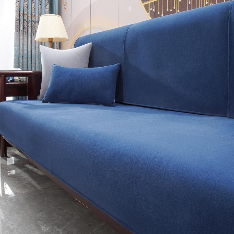 Four Seasons Universal Non-Slip Chenille Rosewood Sofa Cushion Cover New Chinese Wooden Sofa Accessories 70*70cm