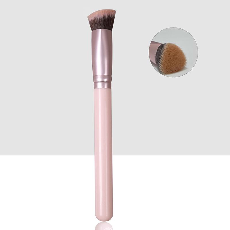 

Скошенная Треугольная Кисть для Хайлайтера Кисть для Осветления Кисть для Среднего Нормального Рисунка Кисть для Глаз Без Следов Кисть для Консилера розовый