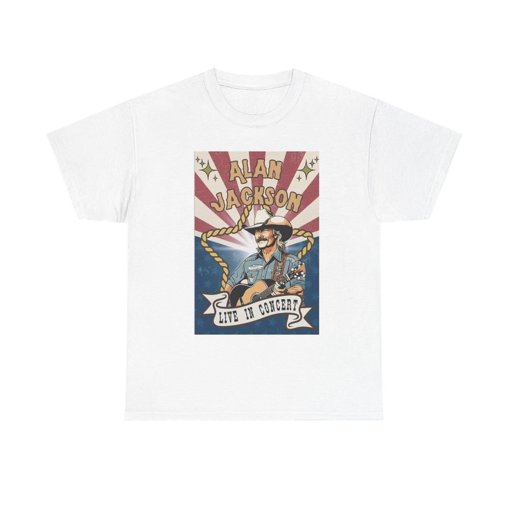 Alan Jackson Graphic T Shirt Vintage Country Album Unisex Heavy Cotton Tee Unisex T-Shirt XL