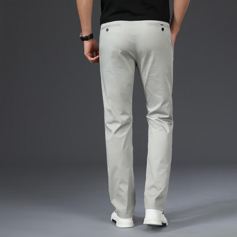 FMMY2101 Men's Slim-Fit Straight-Leg Casual Pants
