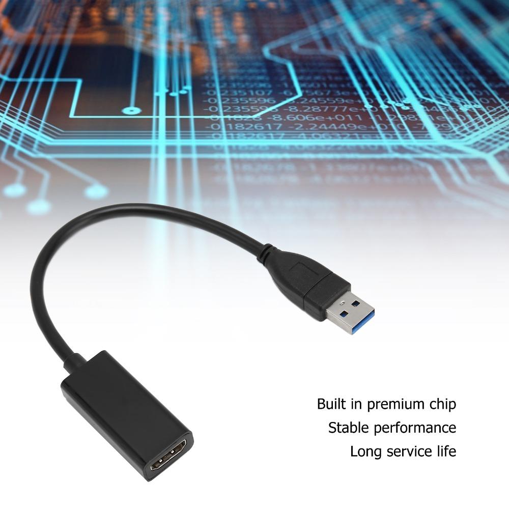 5Gbps Speed USB3.0 To HD Multimedia Adapter Portable 5Gbps Video Adapter Gaming Entertainment