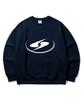 Sseochi410 Curve Logo Sweatshirt Navy