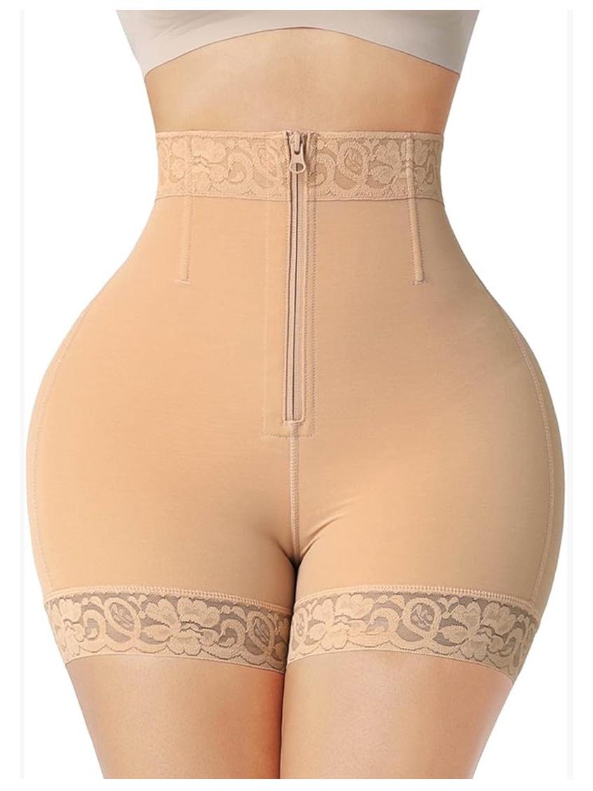 High-Waisted Body-Shaping Zipper Pants: Postpartum Tummy Tuck & Butt Lift, Plus Size XS