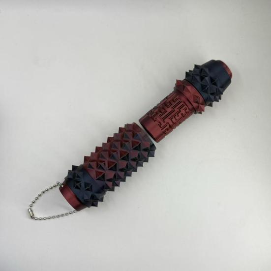 3D-gedrucktes 7-in-1 Fidget Toy mit Klicker, Spinner, Aufbewahrung, Massage-Roller, Labyrinth, Stacheliger Griff, Stressabbau, Schmerz, Stimming-Werkzeug, Sensorisches Spielzeug mit Kugelkette