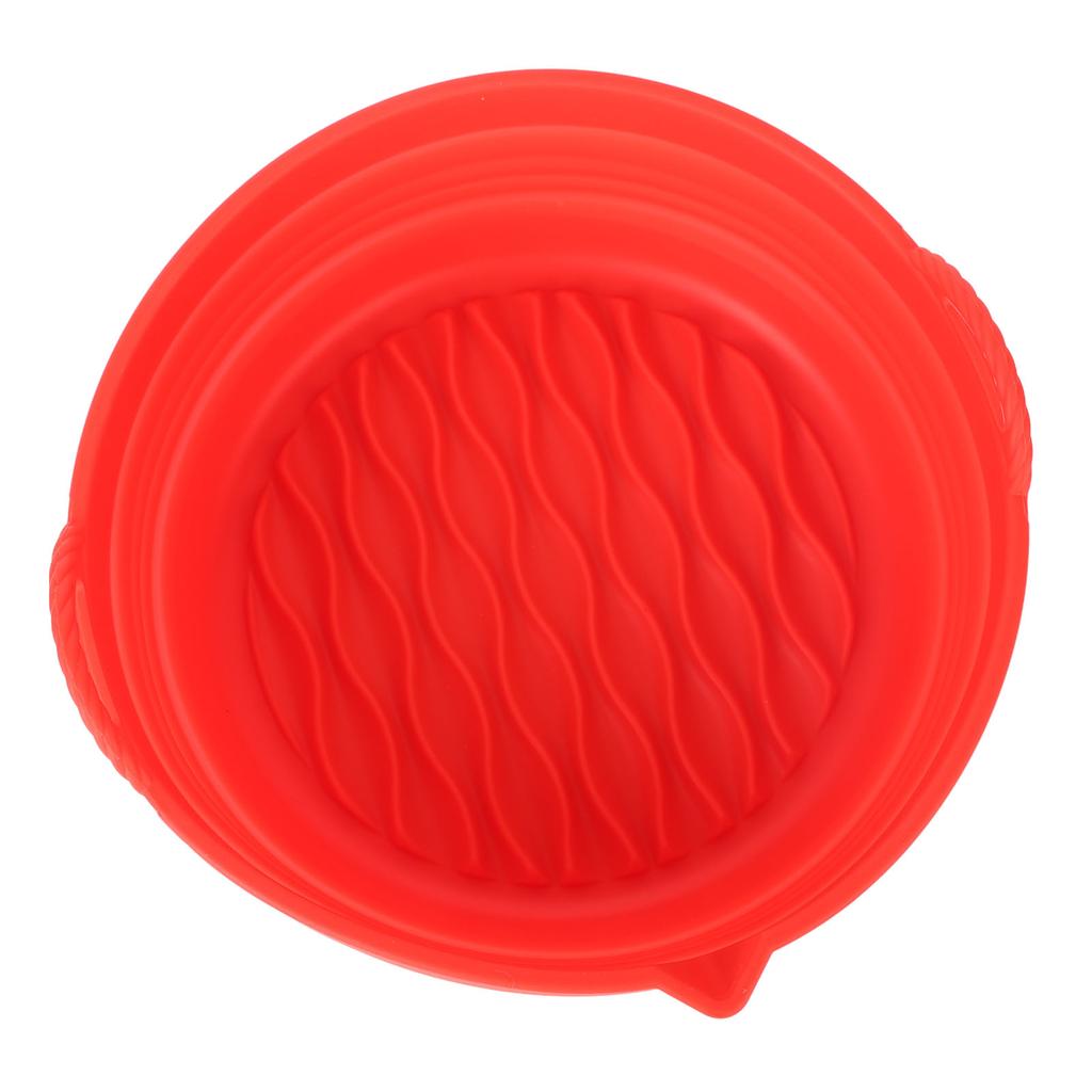 Fryer Silicone Liner Foldable Round Wavy Stripe Heat Resistant Reusable Fryer Pot for Fryer Accessory