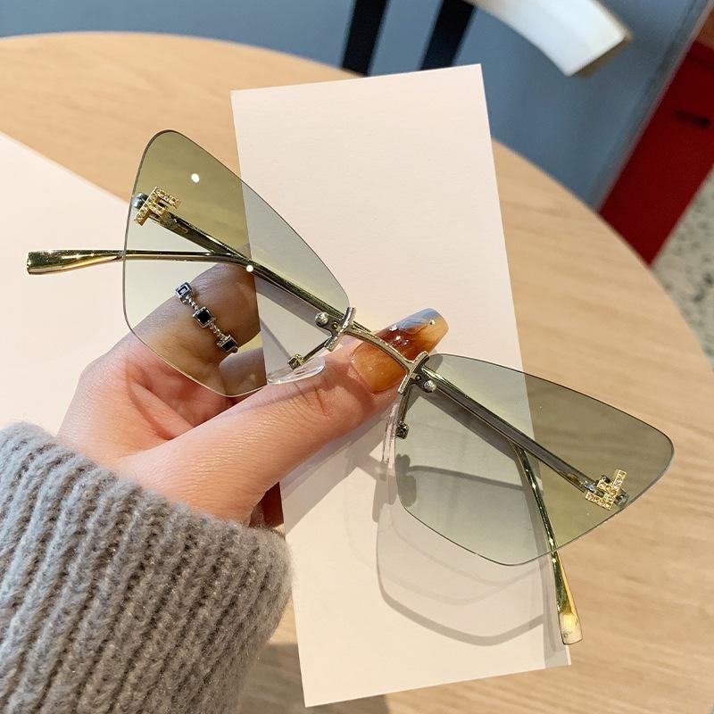 JYL TS Sunglasses UV Diamond Letter F Cat Eye/90317