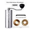 49mm Titanium-Plated Dual Blade Hand-Crank Coffee Grinder for Outdoor Use