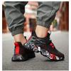 Boys Running Shoes Kids 7-12 Years Lightweight Breathable Mesh Sneakers With Hook Loop