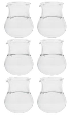 Syrup Pitcher, Clear, 80ml, Pack of 6, TS44028 (small Container for Coffee, Cafe Au Lait, Tea, Gum Syrup, Maple Syrup, Honey, Desserts, Cafes)