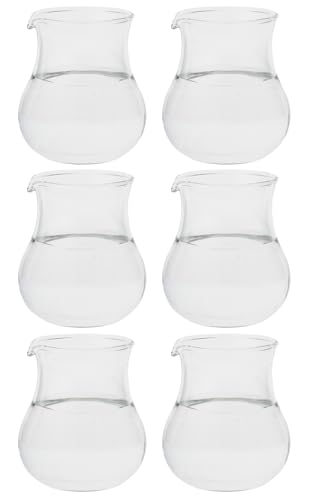 

Syrup pitcher, clear, 80ml, pack of 6, TS44028 (small container for coffee, cafe au lait, tea, gum syrup, maple syrup, honey, desserts, cafes)
