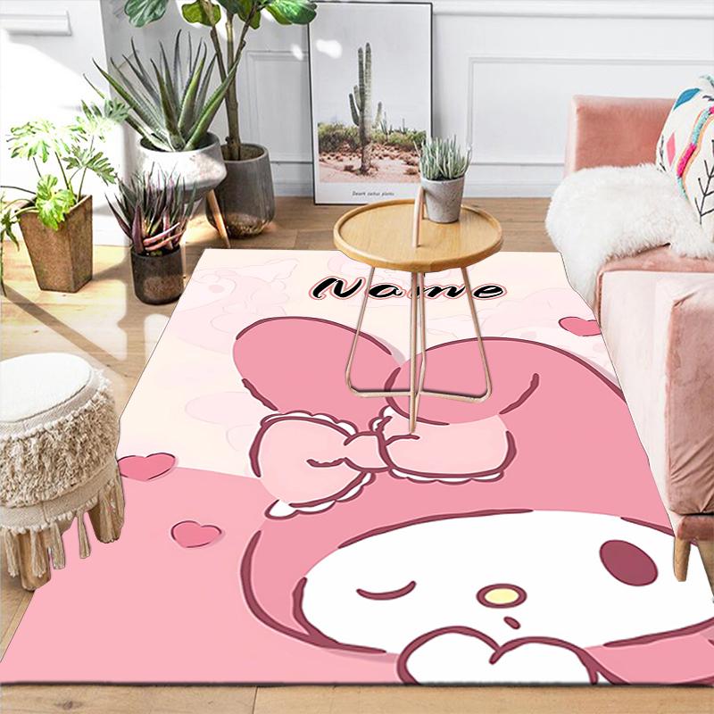 Custom 1Pc Pink Bunny Dreams Rug Office Carpet Indoor Outdoor Entrance Doormat Nonslip Soft And Comfortable Living Room D2915280