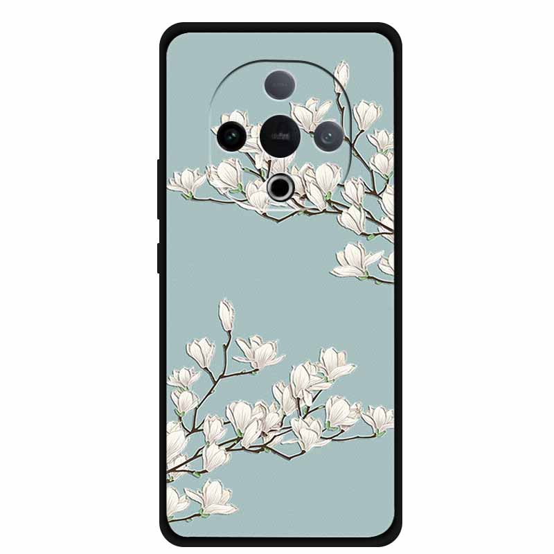 For Vivo Y300 5G Case 3D Emboss Flower Black Silicone Soft Back Cover Case For Vivo Y300C 2025 Phone Case 6.77" Coque Shell Para