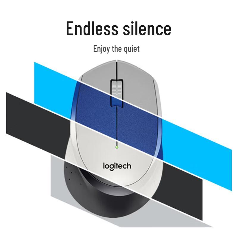 Bezprzewodowa cicha mysz Logitech M330