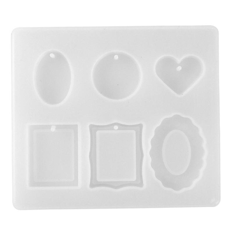 Silicone Diamond Pendant Silicone Mold Unique Glasses Shaped Jewelry Pendant Mold Flexible Silicone Mold for Crafters