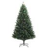 VidaXL Sapin de Noël artificiel à charnières avec baies rouges 180 cm 356733