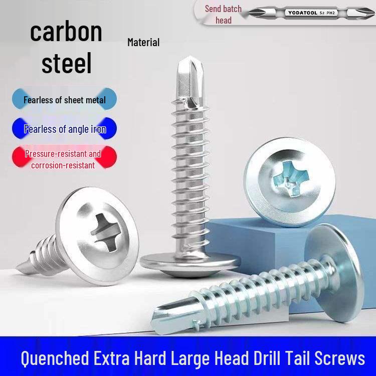 Phillips Head Self-Tapping Drill Tail Metal Screw for Color Steel Tile