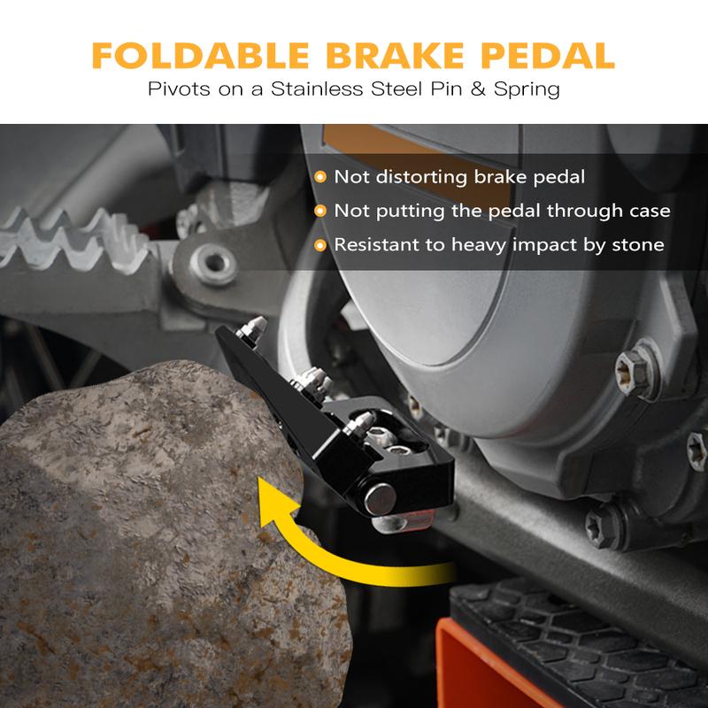Rear Folding Brake Pedal Step Tip Plate For KTM 690 Enduro R 690 SMC R 390 790 890 1090 Adventure R 1290 Super Adventure/R/S/T